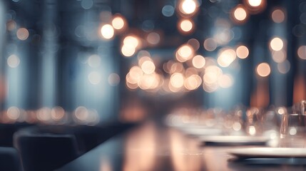 blurred image of a luxurious AI habitat dining room interior