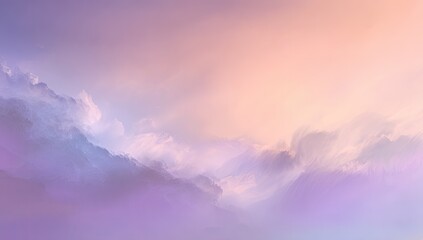 Pastel cloudscape at dawn or dusk