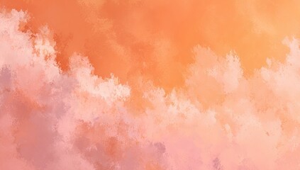 Soft, blended sunset sky with varied peach and orange hues