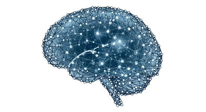 Digital brain network representing artificial intelligence