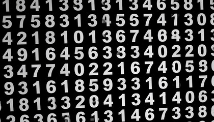 Random Number Background Texture.