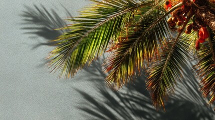 Palm Fronds and Shadow