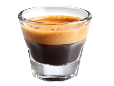 Rich Espresso Shot: A macro view of an exquisite espresso shot, its dark, velvety depths and a foamy, creamy top create an image of pure, caffeinated perfection.