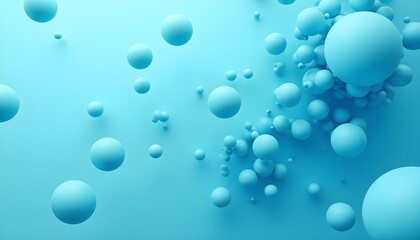 Abstract digital particles floating and connecting in soft blue and teal hues, smooth and matte finish @aanya .