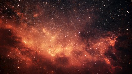 Obraz premium Cosmic nebula, fiery stars