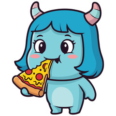 Hungry Monster Cartoon Generative AI