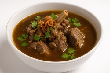 Sup Kambing in White Bowl