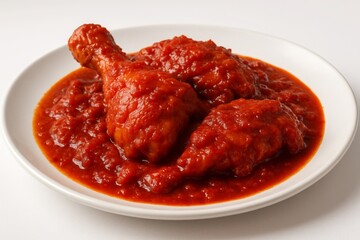 Ayam Masak Merah on Plate