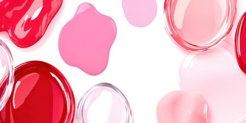 Fototapeta premium pink background with hearts