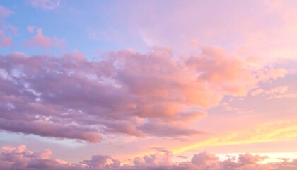 Obraz premium Soft sunset cloudscape