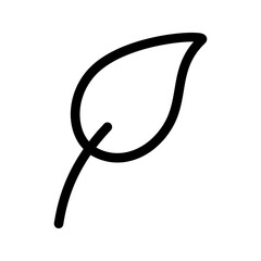 Leaf icon for mobile concept and web design on white background