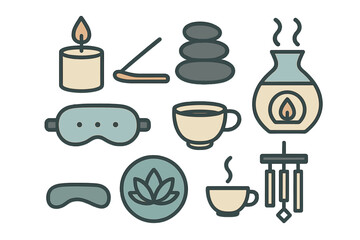 Relaxation elements for wellness and mindfulness practices