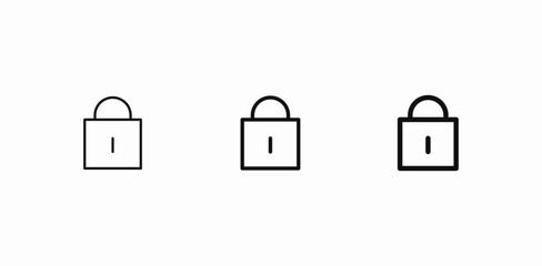 padlock security device icon sign vector