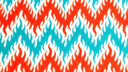 Abstract flame pattern with fire design and decorative texture on white background