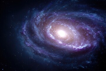 Spiral galaxy in deep space.  Cosmic beauty