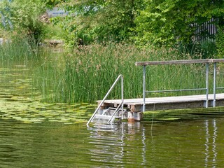 Pier on Lake Staffelsee in Murnau, Bavaria.