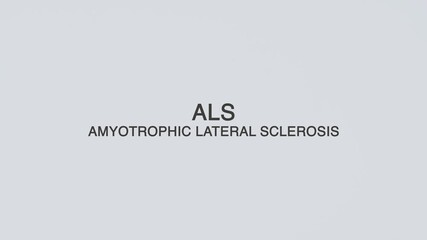 ALS diagnosed with a hand holding a stethoscope on a white background, highlighting neurological health, medical assessment, patient care, and clinical evaluation