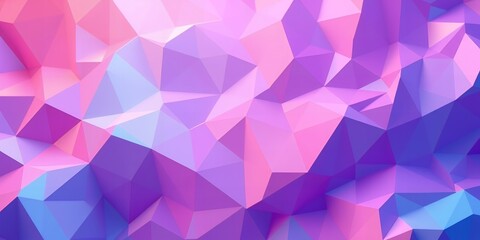 Obraz premium Abstract geometric pattern with pink and purple low poly shapes Background Texture