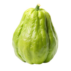 Naklejka premium green pepper isolated on white