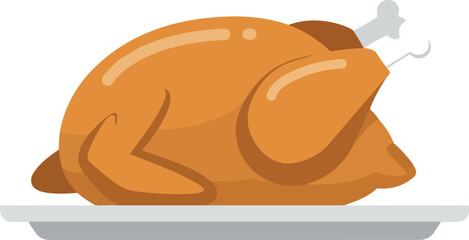 Delicious golden brown roasted whole chicken served on a white platter perfect for holiday meals and celebrations