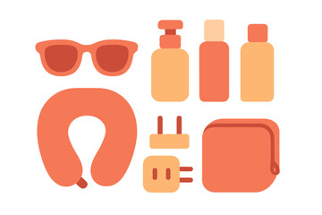 Travel essentials for a comfortable journey and relaxation time