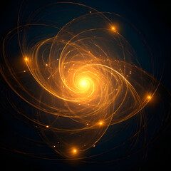 Golden spiral galaxy