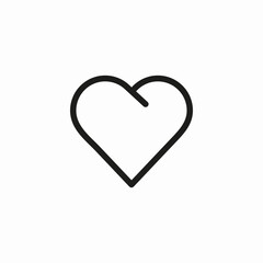 simple heart swoop icon sign vector