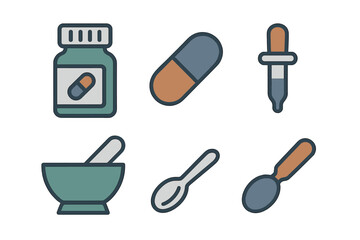 Medical supplies collection for health and wellness support