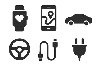 Trendy technology gadgets and accessories collection for modern life