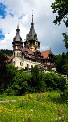 European castle amidst greenery