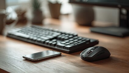 Home office desk setup