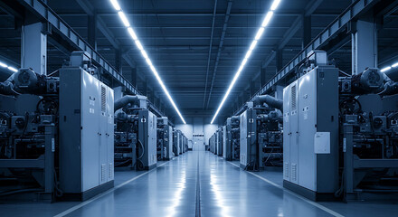 Automated textile manufacturing unit showcasing modern technology in a sophisticated setting