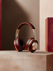 headphones on the table