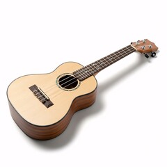 Fototapeta premium Ukulele on a white background. 3D illustration