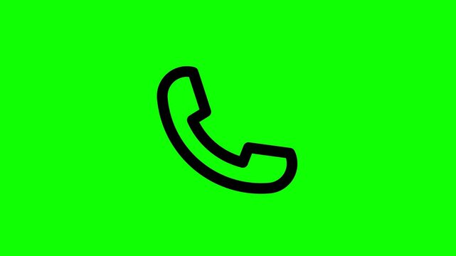 Incoming call icon green screen video