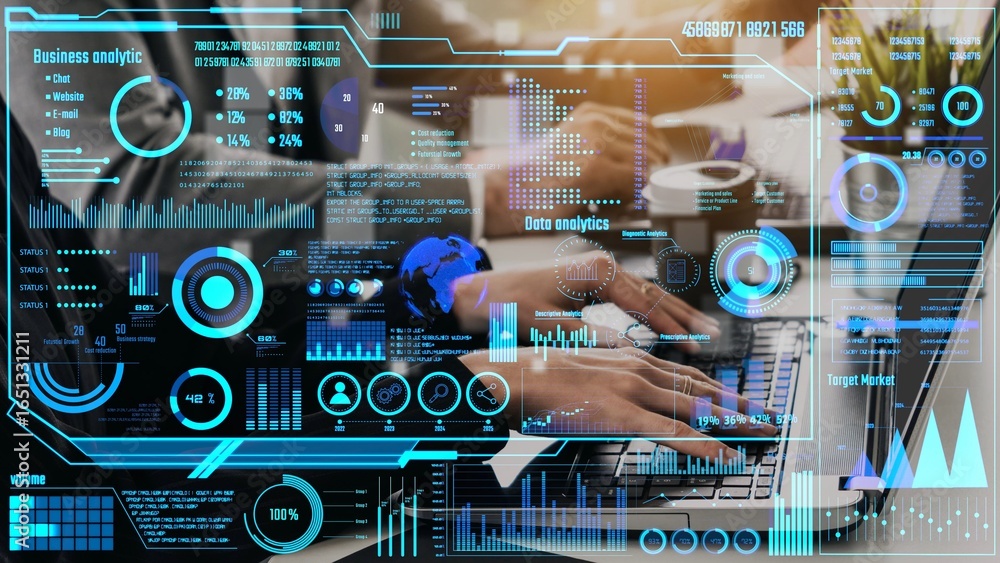 Poster data analytics and big data strategy for real-time analytics, predictive data modeling, business int