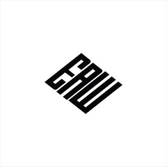 Modern abstract EAW logo design featuring geometric lines for innovative data analysis and digital transformation branding