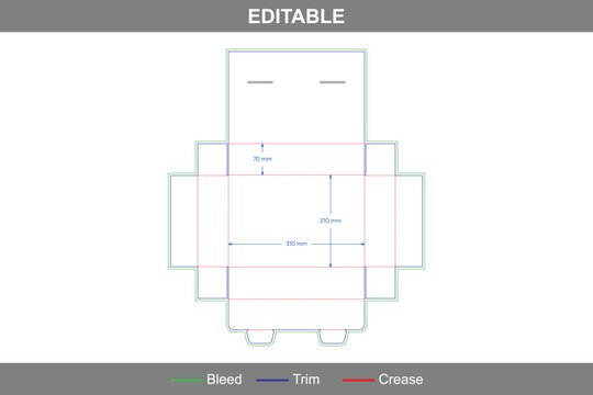 Insert box dieline with folder box structure featuring accurate die line layout, box dieline detail, and efficient dieline packaging for protective use