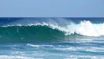 Fototapeta premium Powerful ocean wave crashing