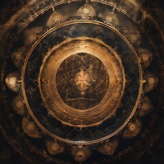 Fototapeta premium Intricate Mystical Circular Mandala