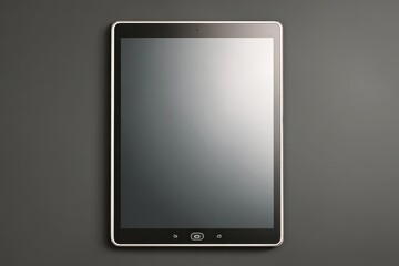 Sleek Silver Tablet Back with Minimalist Design for Business and Digital Communication