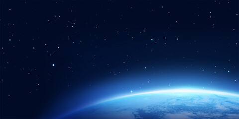 planet earth in space