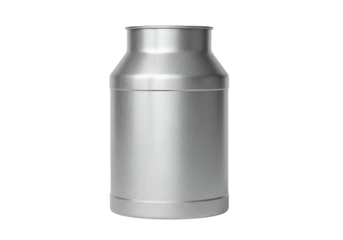 Minimalist Silver Aluminum Can on Black Background for Product Showcase