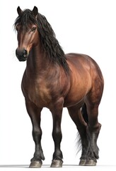 Obraz premium Full shot of a brown horse (1)