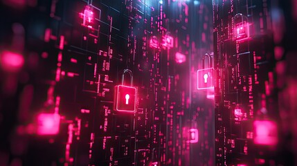 Digital rights management with locked content icons.