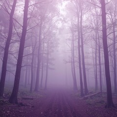 Naklejka premium Square Premium Forest-Inspired Gradient for Corporate Training with Executive Violet to Silver Mist Serenity