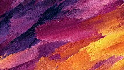 Obraz premium Abstract painting with vibrant brushstrokes (1)