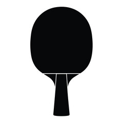 Black ping pong paddle sport