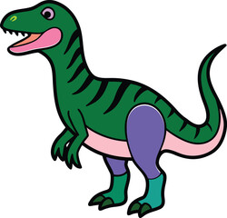 Fototapeta premium tyrannosaurus dinosaur vector illustration