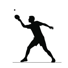 Man playing table tennis sport